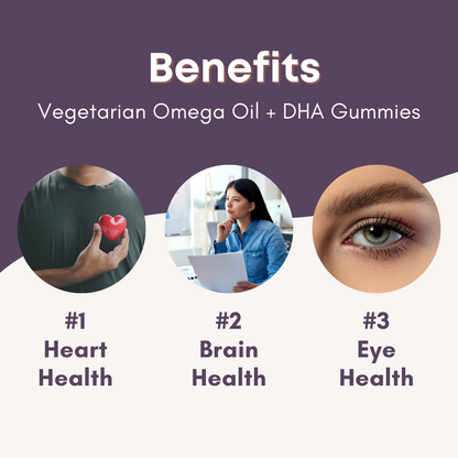 Vegetarian Omega + DHA Gummies - 60 Gummies