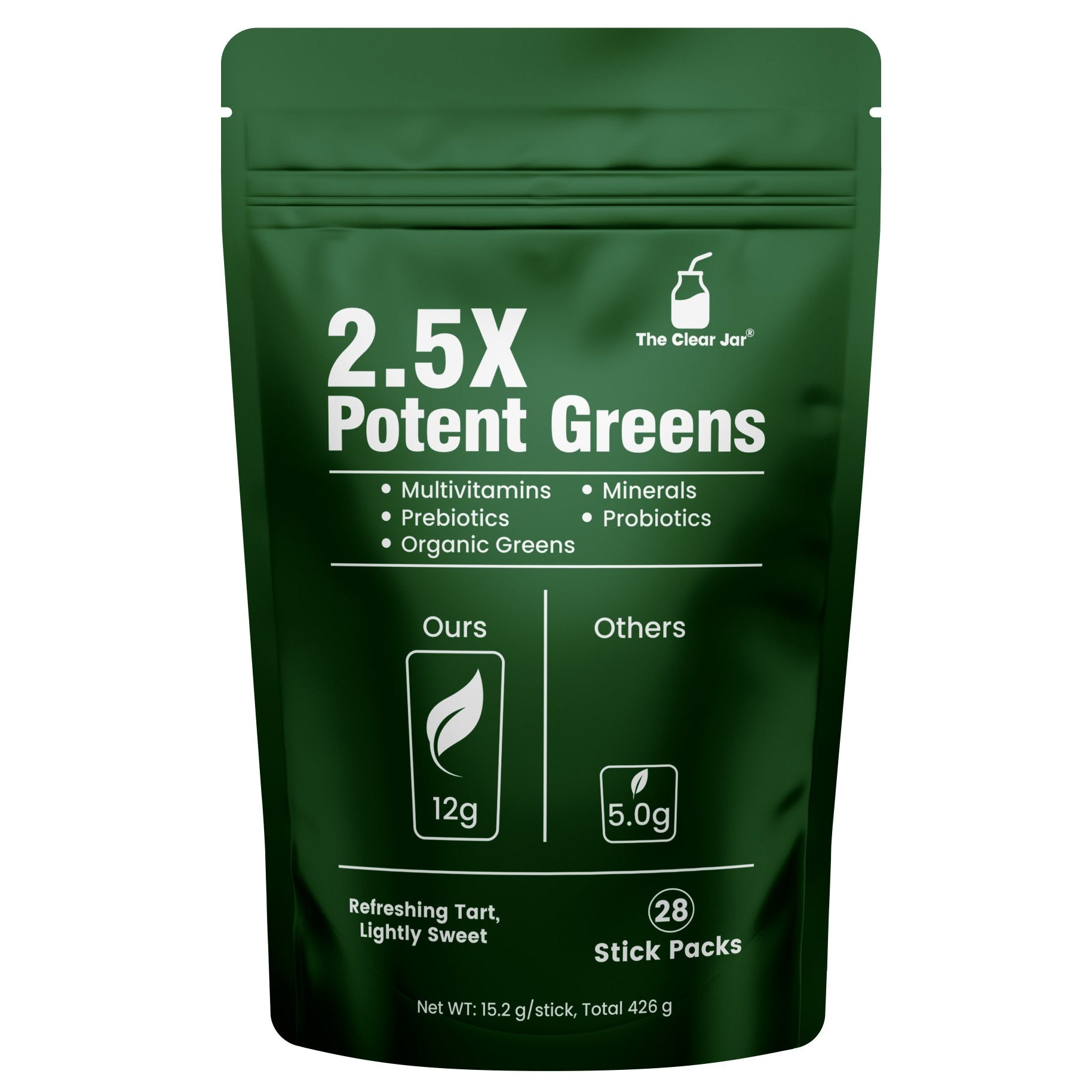 2.5X Potent Greens – Ready-to-Drink Super Greens for Daily Nutrition, Immune Support, Gut Health &amp; Detox