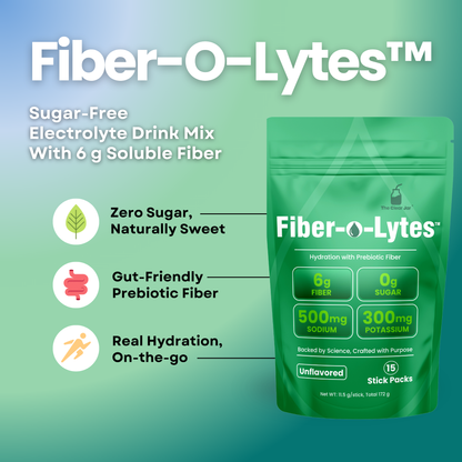 Fiber-O-Lytes™  — Sugar-Free Electrolyte Drink Mix with 6 g Soluble Fiber - Unflavored