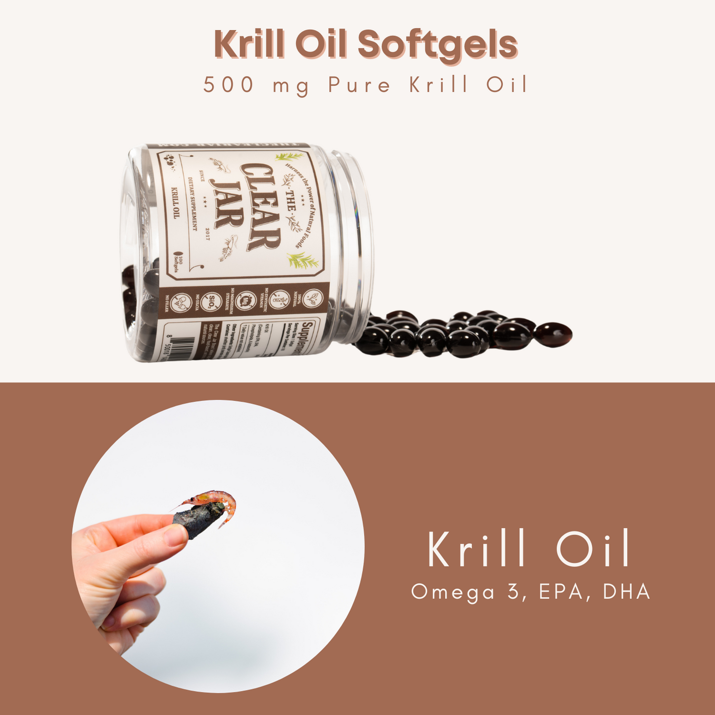 Krill Oil Softgels - 100 Counts
