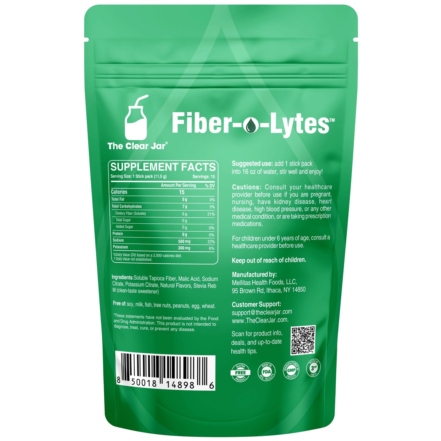 Fiber-o-Lytes Respberry Back