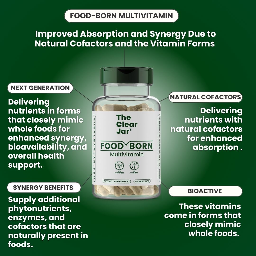 Food-Born Multivitamin for Men and Women - The Clear Jar®