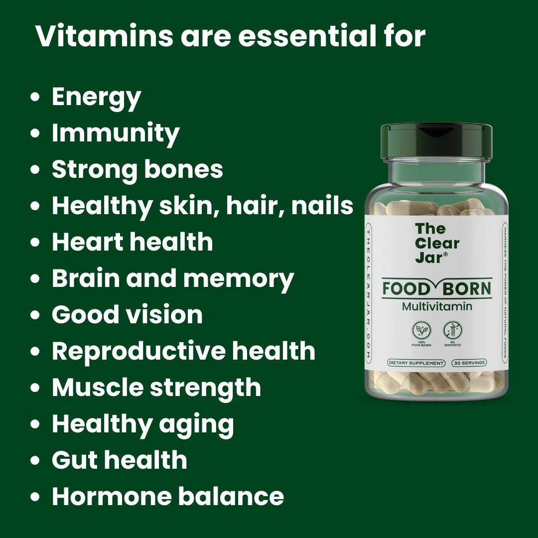 Food-Born Multivitamin for Men and Women - The Clear Jar®