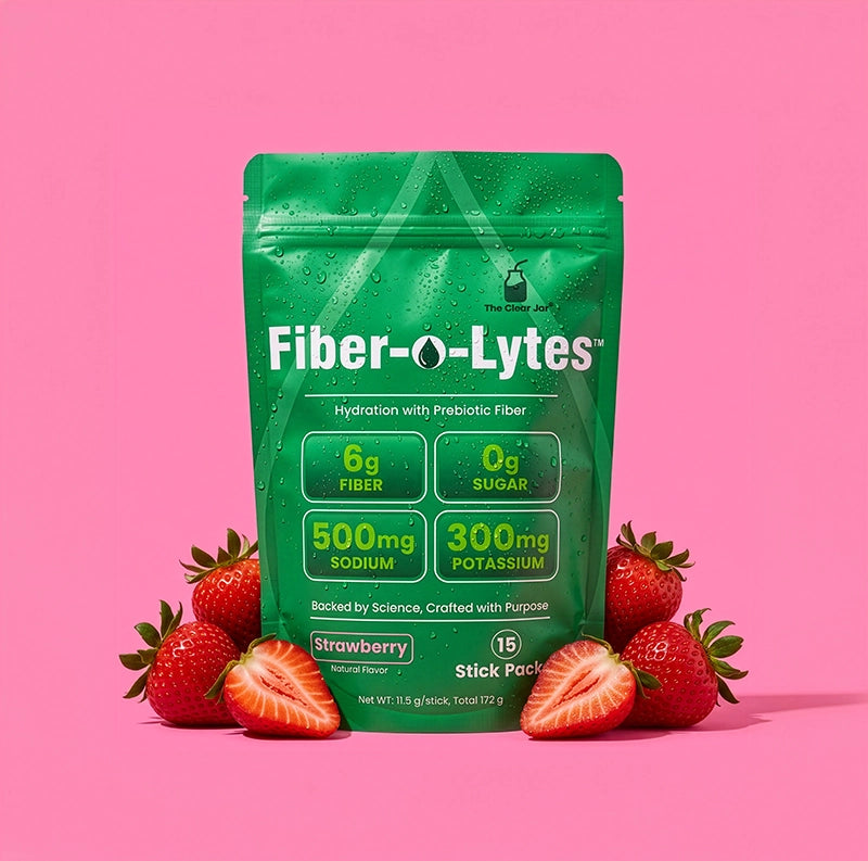 Fiber-O-Lytes™  — Sugar-Free Electrolyte Drink Mix with 6 g Soluble Fiber - Strawberry Flavor